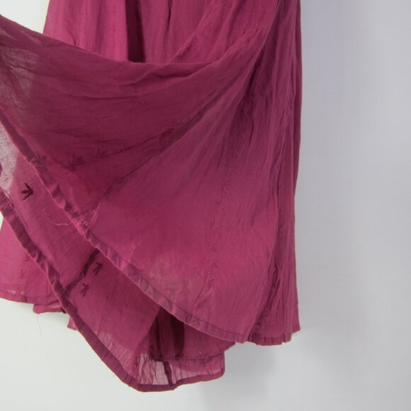 New Floating Lotus Women S / M Purple Embroidered Eyelet Lace Palazzo Pants - Picture 4 of 11